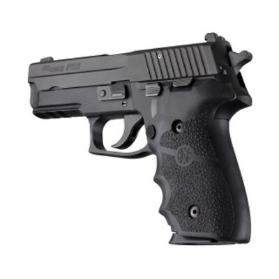Sig Sauer P228, P229 OverMolded Black Finger Groove Grip Hogue * 28000 & Screws