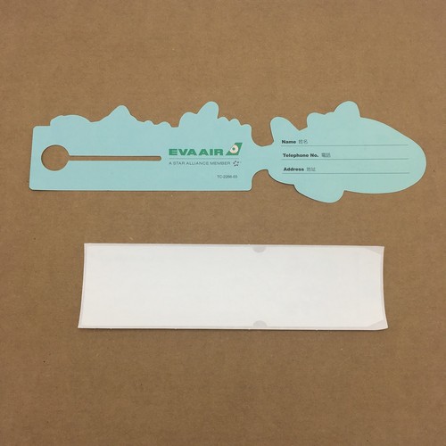 EVA AIR Taiwan Airlines Sanrio Hello Kitty Luggage Tag & Sticker