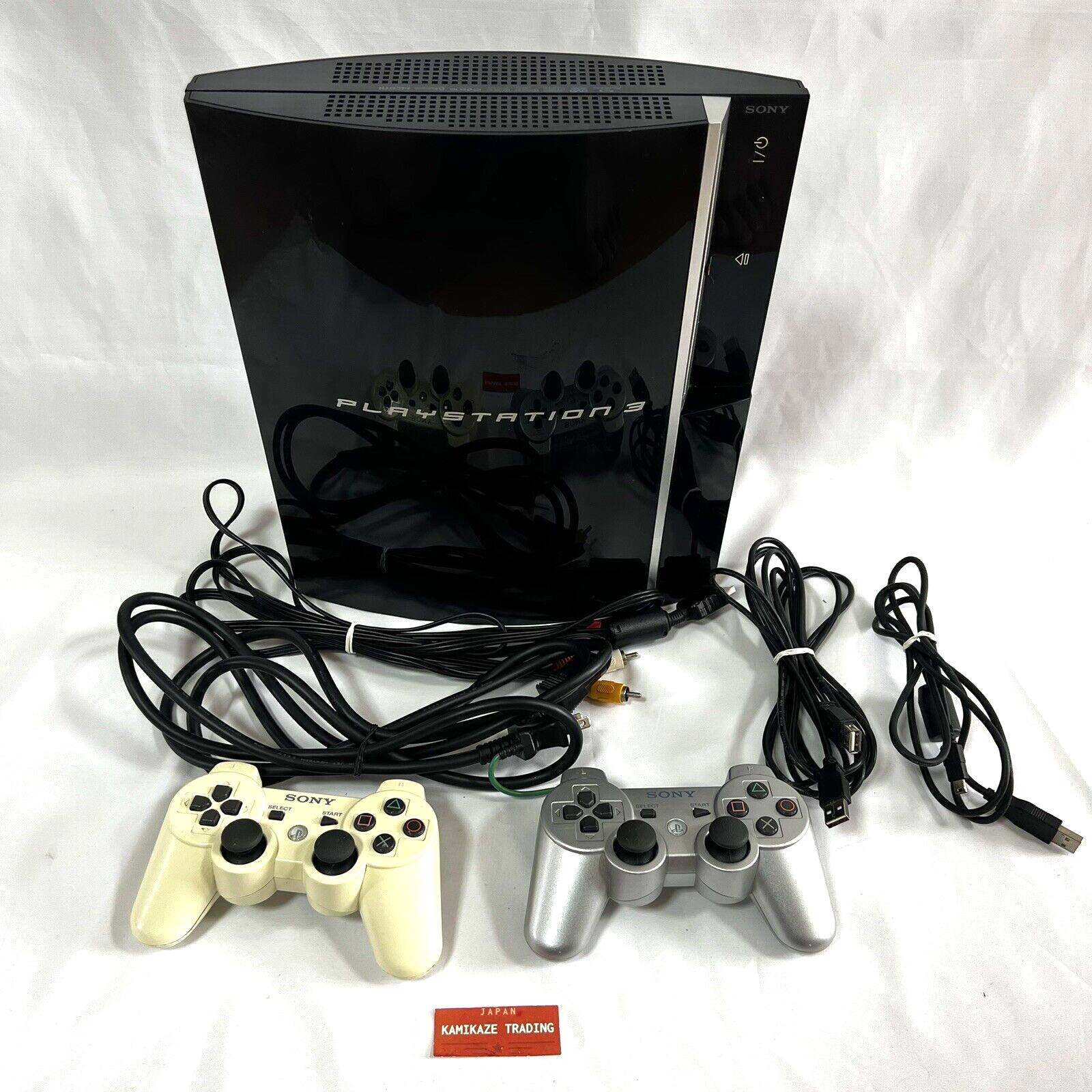 PS3 Satin Silver 80GB CECHL Console Full Accessories