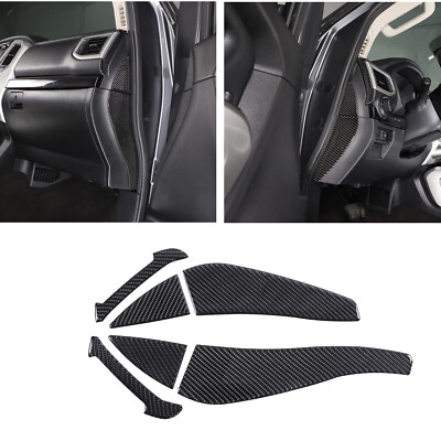 Carbon Fiber (Sofe) Door Anti-collision Cushion Trim For Nissan Titan 2016-2023