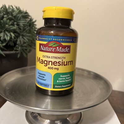 Nature Made Extra Strength Magnesium Oxide 400 mg,  Muscle Support, 110 Count 