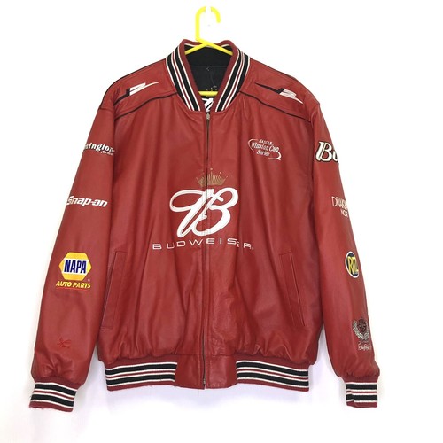 激レア　Budweiser Racing Jacket Reversible Vintage Budweiser Mens Size XL Red Kenny Bernstein Bud King