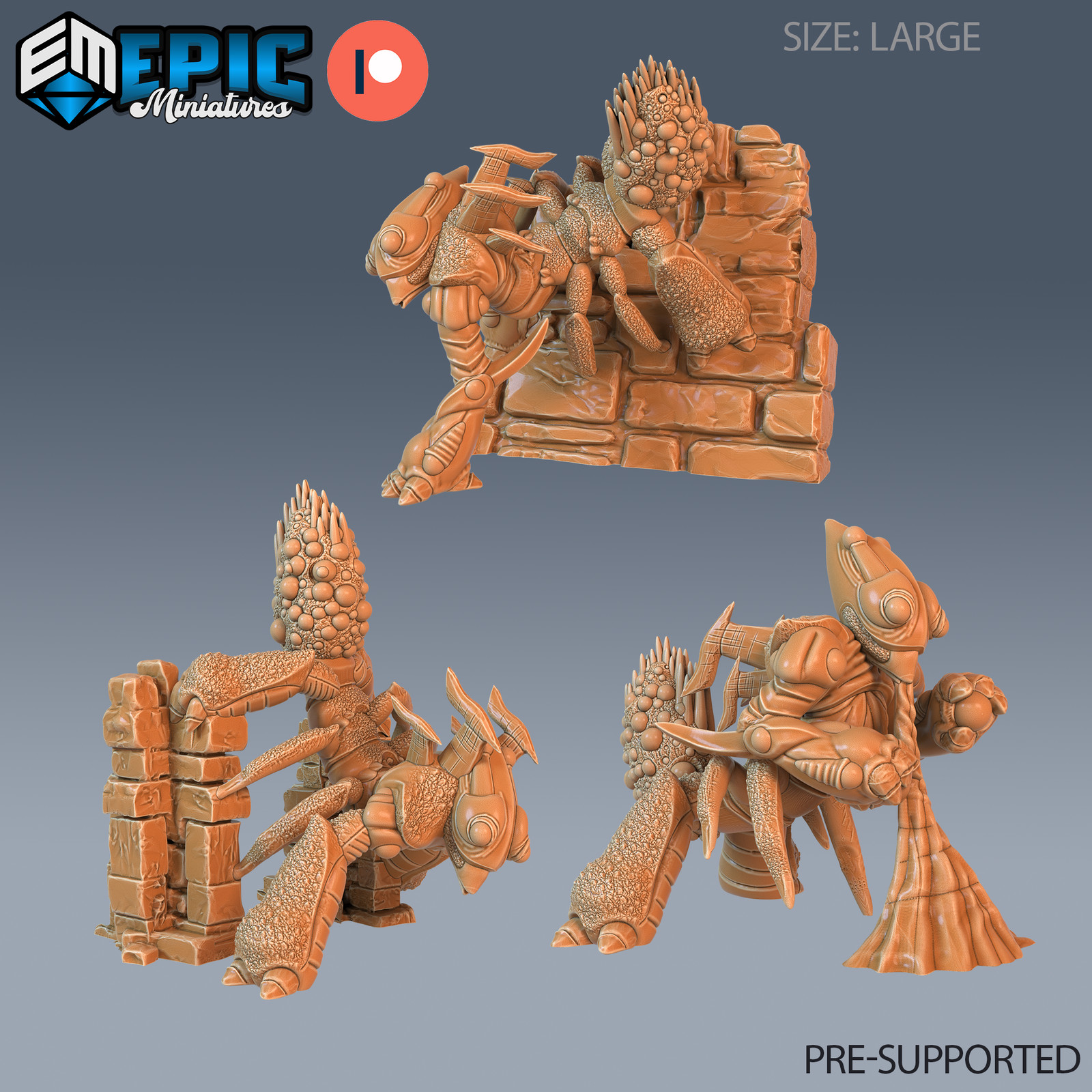 Epic Miniatures Eternal Fungi Spider Mushroom  - 28mm scale - Infested Crawler