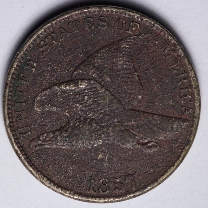 1857 Flying Eagle Cent Penny VF DETAILS E132 WQST | eBay