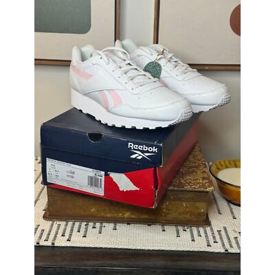 Reebok Classic Rewind Run Women’s Leather White/Porcelain Pink Size 9.5 NIB