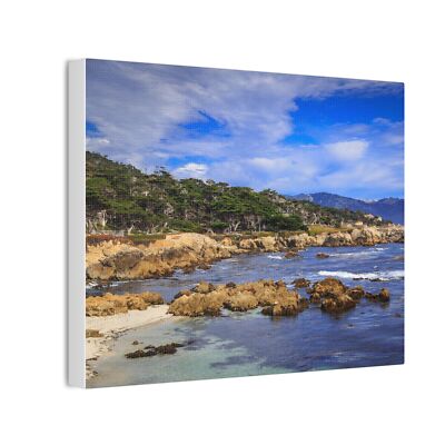 Carmel California Coastline Canvas Stretched, 0.75'' 10'' x 8''