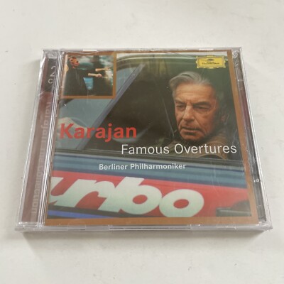 KARAJAN FAMOUS OVERTURES BERLINER PHILHARMONIKER  2 CD SET 2003 BRAND NEW 