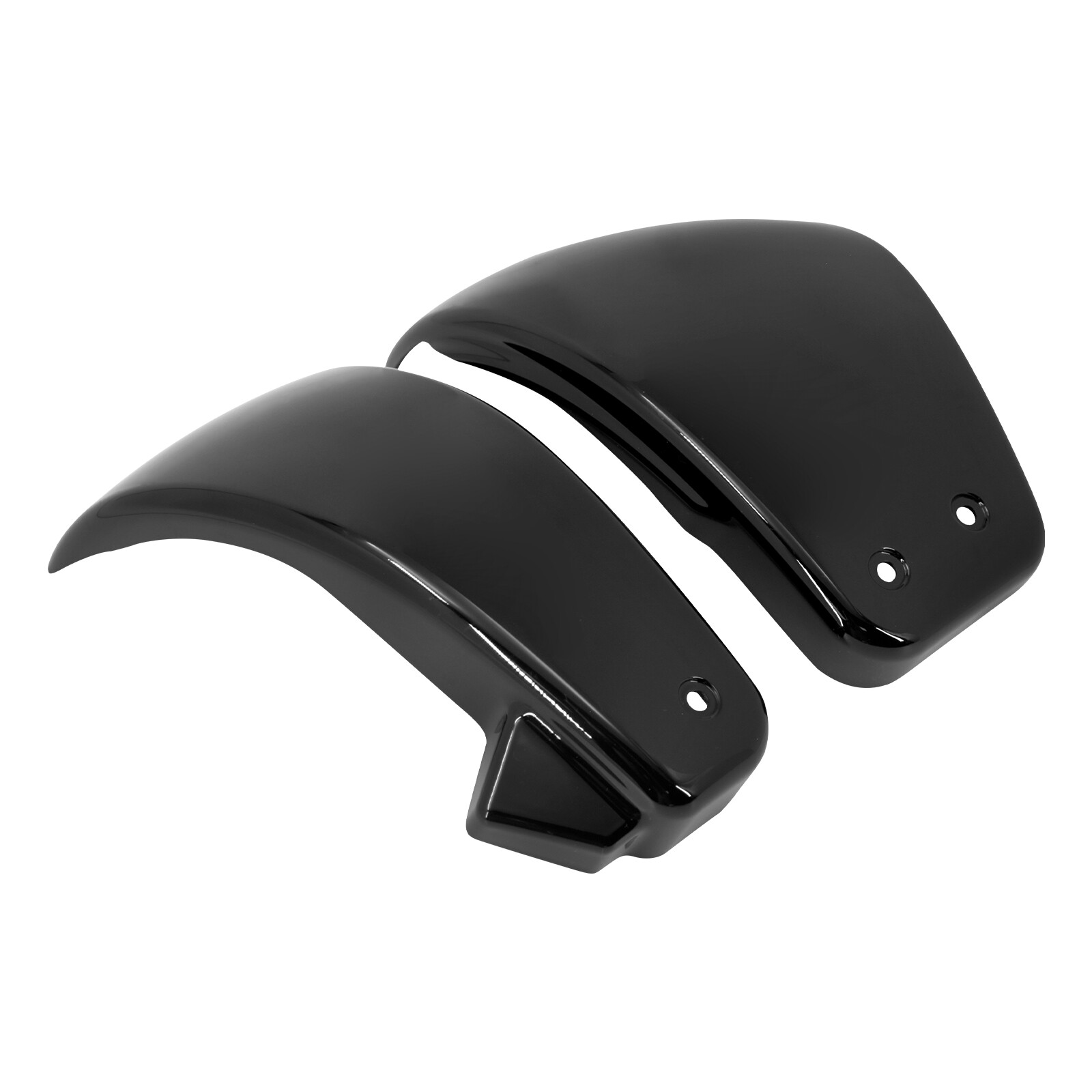 Black Battery Side Fairing Covers Fit For Harley M8 Softail FXLRS FXBB 2018-23