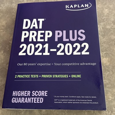 DAT Self-Study Toolkit 2021-2022: DAT Prep Plus Book