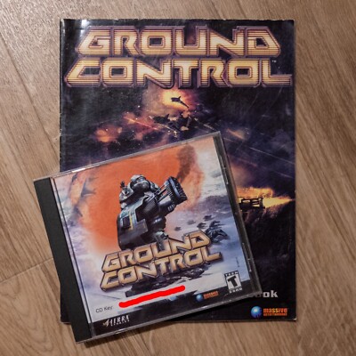 Ground Control (PC, 2000) Game Disc & Manual (Field Commander's Handbook) Tested
