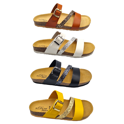 Ciabatte estive sandali comodi donna plantare anatomico vera pelle