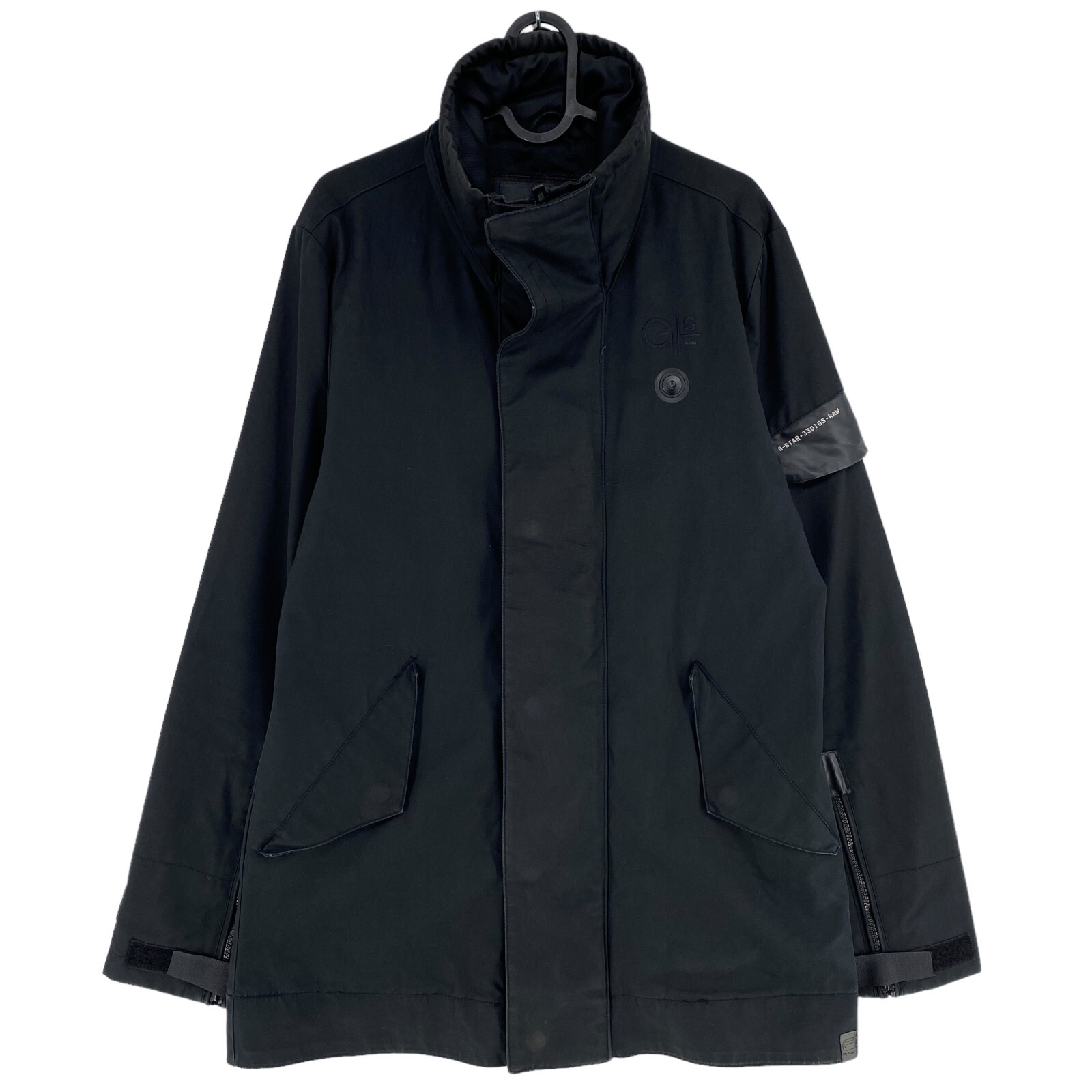 G-STAR RAW GOPHER PALETOT Black 100% Cotton Parka Jacket