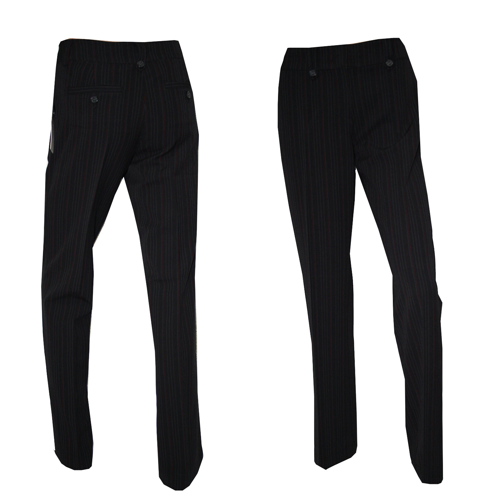 Tom Tailor Damen Hose Stoffhose Elegant Anzug Stretch gestreift Gr. 36/32 NEU