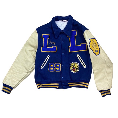 Vintage 1980s Varsity Football Letterman Jacket Size L Gem Vintage 1980s Varsity Football Letterman Jacket Size L Gem