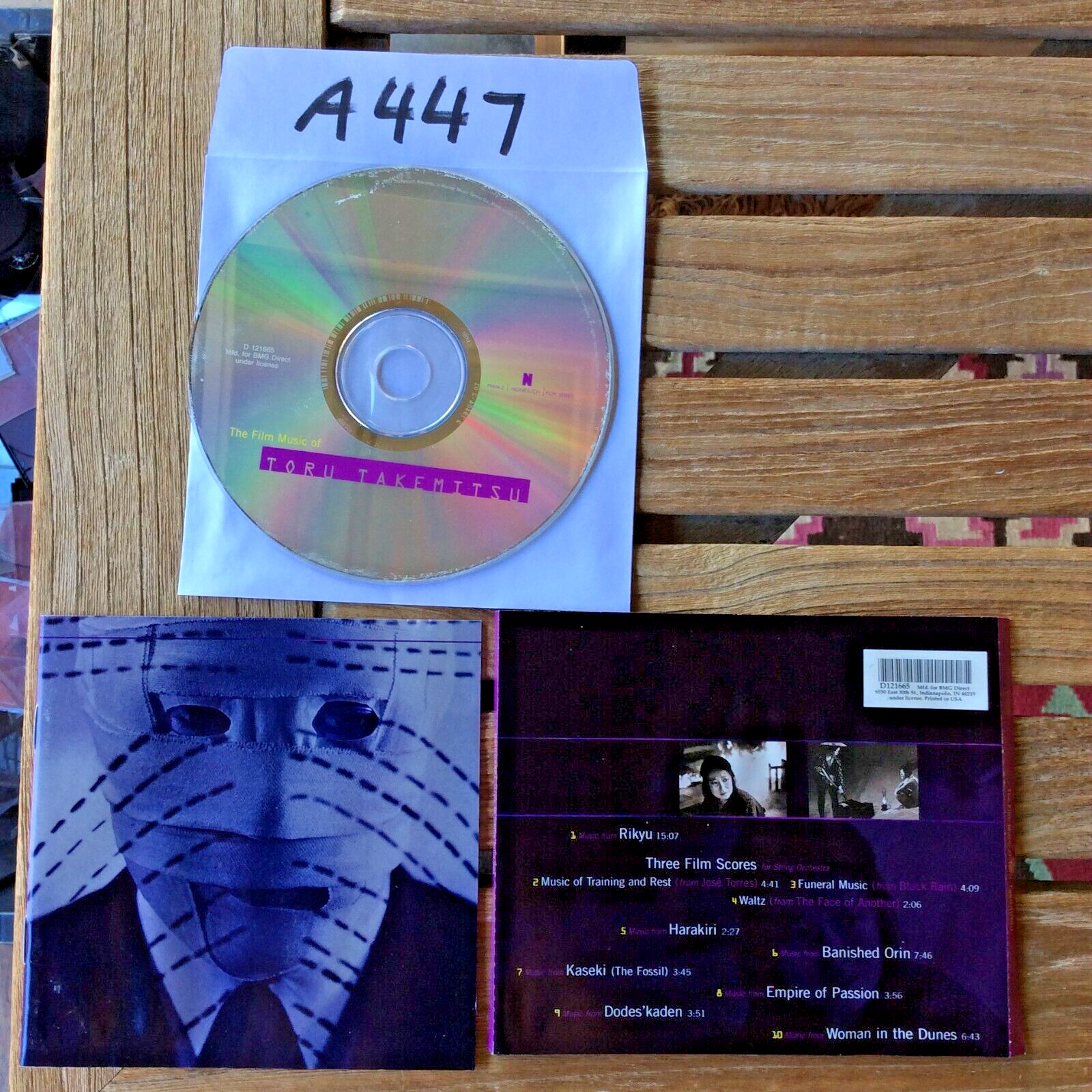 The Film Music of Toru Takemitsu: Soundtrack BMG CD No Case