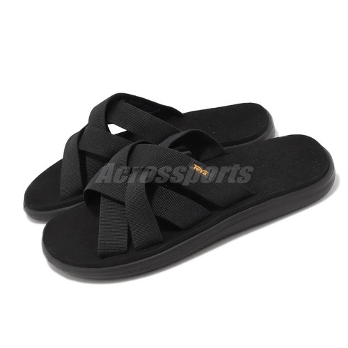 

Мужские повседневные сандалии без шнурков Teva Voya Slide Black 1099272-BLK, Черный, Voya Slide