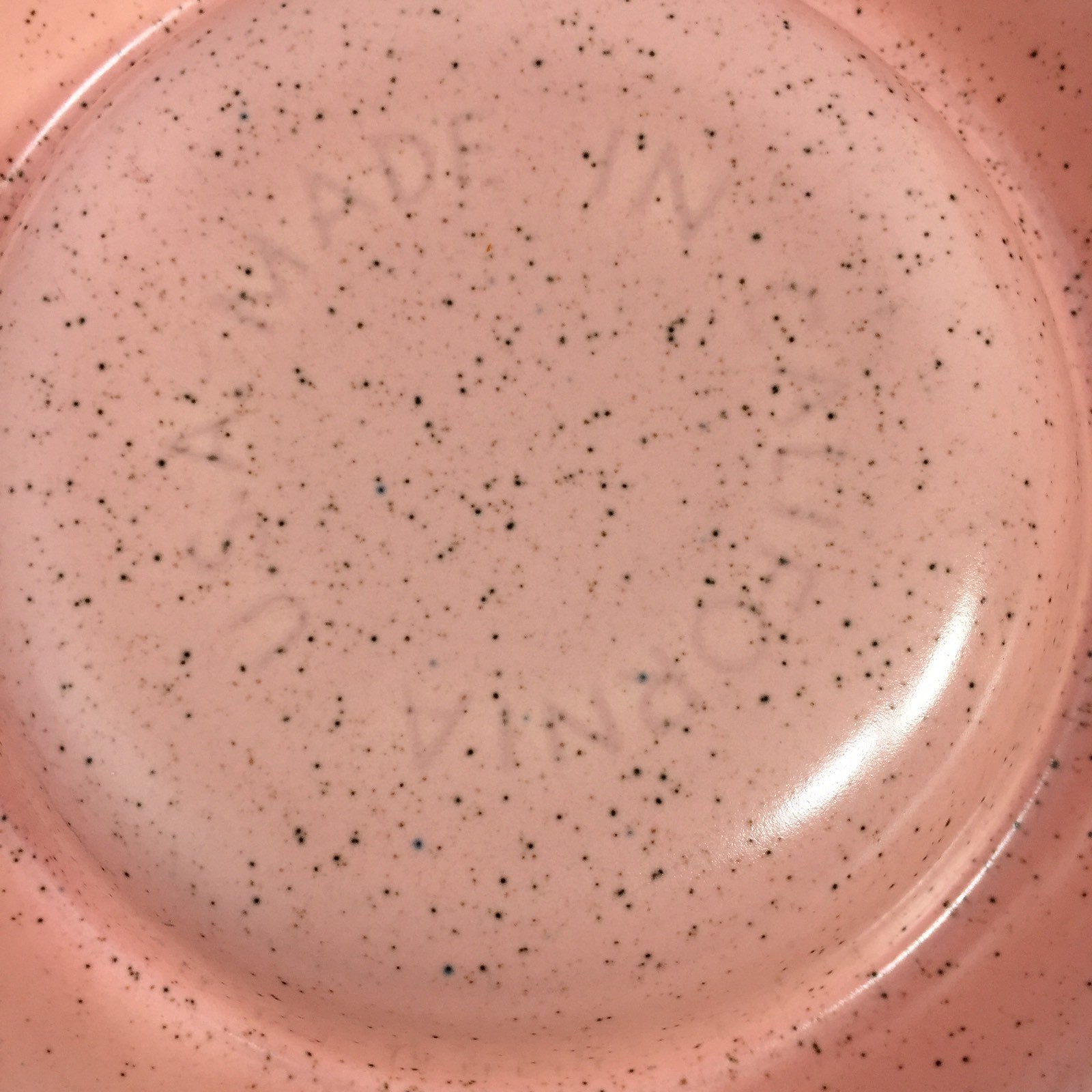 Vintage Retro 60's Relish Pickle Olive Serving Tray Pink Speckle 5 Part Divide