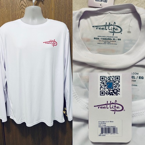 Reel Life Men's Long Sleeve UV Tee Sun & Water Series XL