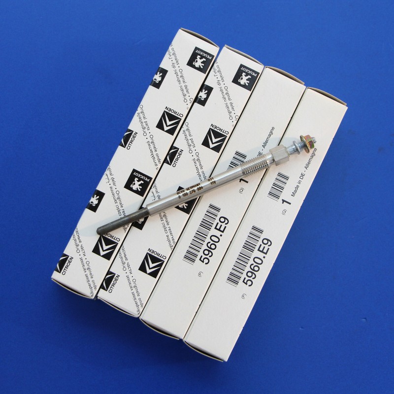 1x Original Peugeot Citroen GlÃ¼Hkerze - 5960.E9 - 0100276004 - Gn047