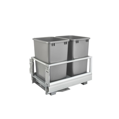 Rev a Shelf Double Bin Pull-Out 15'' Cabinet Trash Recycling Center 5149-18DM-217