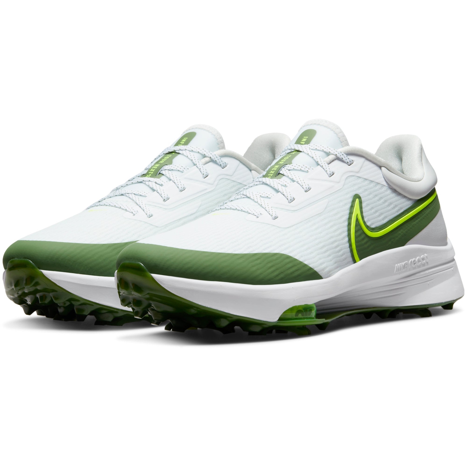 

Мужские кроссовки для гольфа Nike Infinity Tour NEXT% White Volt Treeline Green DC5221-173 размер 10, Зеленый, Nike Air Zoom Infinity Tour