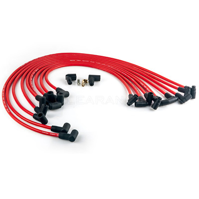 Ultra 40 Spark Plug Wires Chevy SBC 350 383 400 Under Header HEI 73686 8.65mm