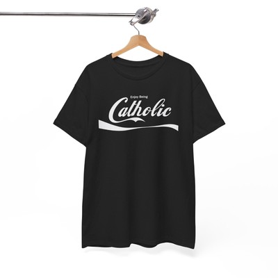 Enjoy being Catholic Gift Idea Logo T-Shirt Size S-3XL