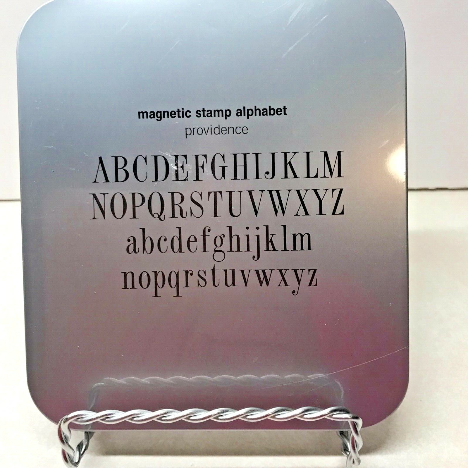 Providence Magnetic Stamp Alphabet Unused Upper and Lower Case Letters in Tin