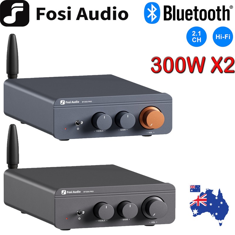 Fosi Audio Bt20a Pro Tpa3255 2 Channel Bluetooth 5.0 Power Amplifiers Stereo