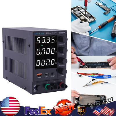 60V 5A Wanptek Lab Variable Adjustable Switching Regulated DC Bench Power Supply