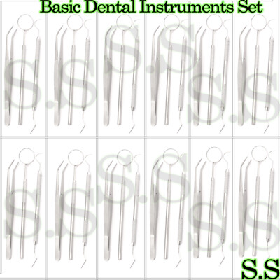 45 Instruments Basic Dental Set Mirror Explorer College plier Good Quality NEW