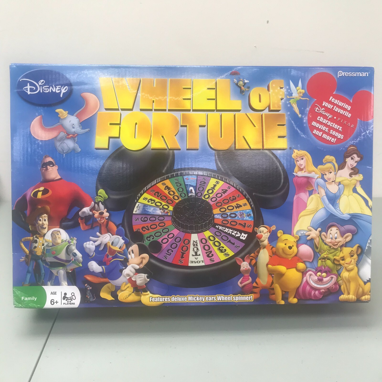 Disney Wheel of Fortune Family Game Pressman #5659