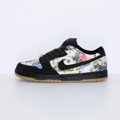 Nike x Supreme SB Dunk Low QS Rammellzee Black FD8778-001 [Men SZ]