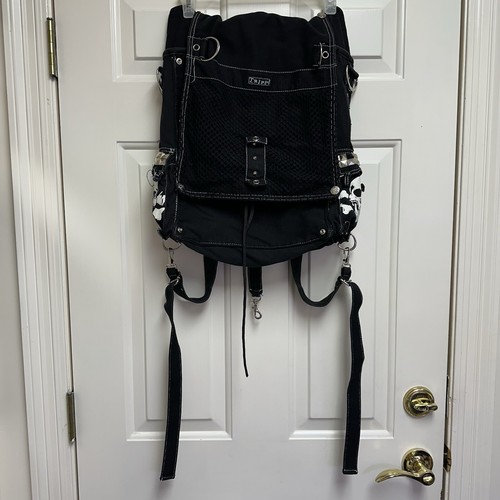 Tripp NYC Y2K Backpack Messenger Bag Purse Emo Black Hot Tripp NYC Y2K Backpack Messenger Bag Purse Emo Black Hot