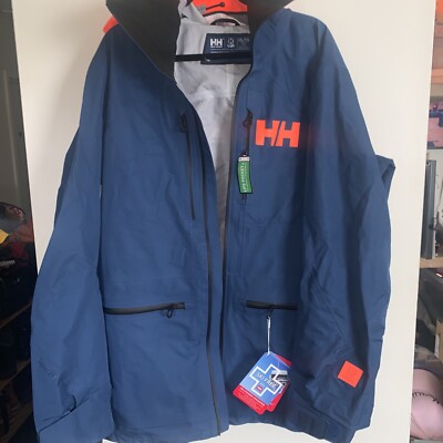 Helly Hansen Elevation Infinity Shell 2.0 Ski/Snowboard Jacket 2XL Deep Fjord