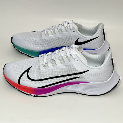 Nike Men Size 11.5 Air Zoom Pegasus 37 Multi Color Running Shoes BQ9646-103 New