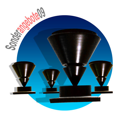 8 x ABSORBER Set Noicekiller Dynavox Spikes schwarz BOXENFÜßE Lautsprecher