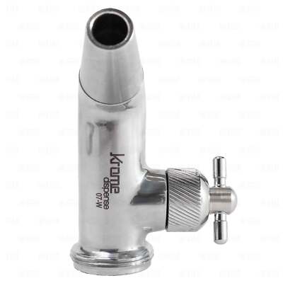 Stainless Steel Flow Control Draft Beer Faucet with Removable Threaded Spout