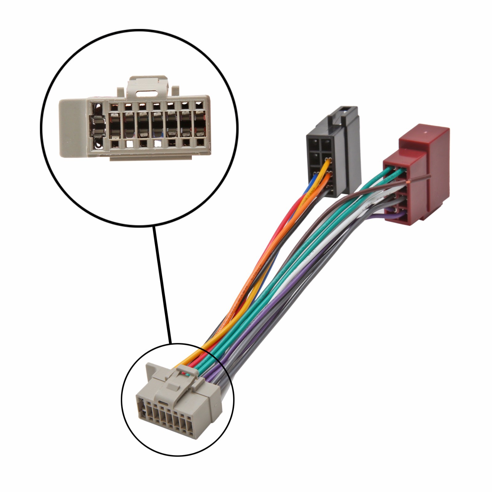 ISO Wiring Adaptor Harness Stereo Radio Connector Cable ... panasonic wiring harness ebay 