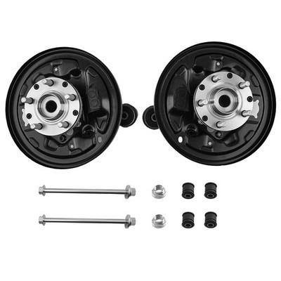 Rear Drum Brake Set for Subaru Forester 01-08 698-418 With Bearing Knuckle Black