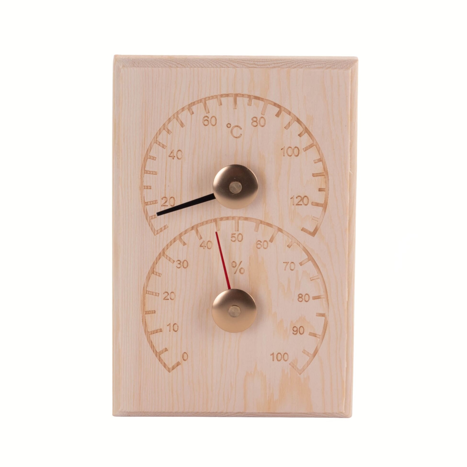 Thermometer und Hygrometer für die Sauna, Kiefernholz