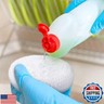 Blulu Plastic Dish Scrubbers for Dishes Pot Round Nylon Pad, Mesh Scouring Non Scratch Pads(Simple Colors,30 Pieces)