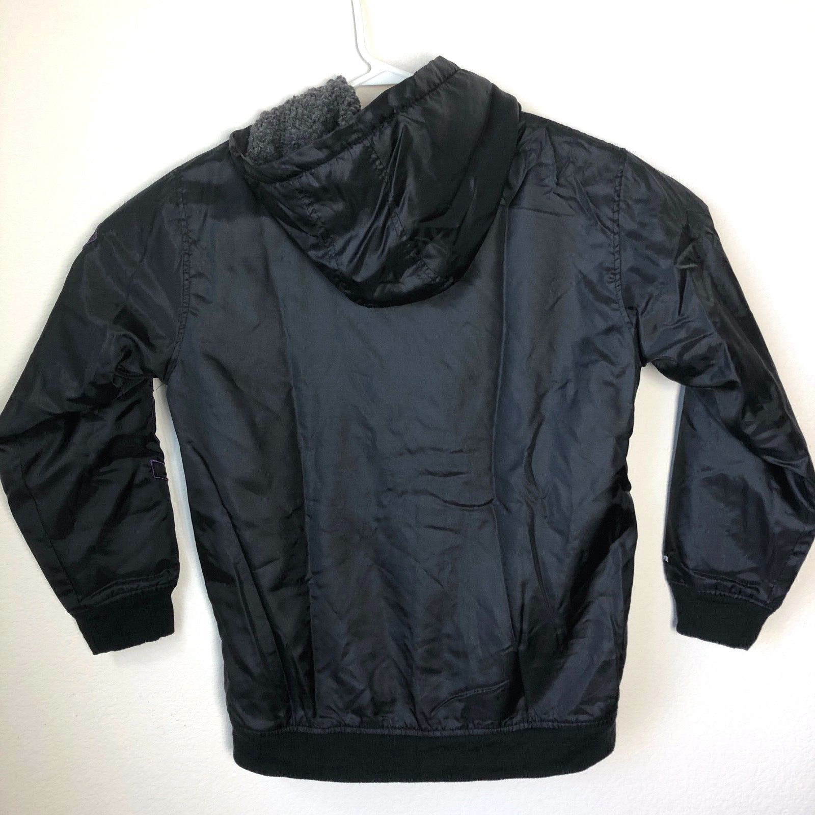 Hurley Kids Size XL Jacket Spell Out Sleeve Water Repellent Winter Jacket, Black