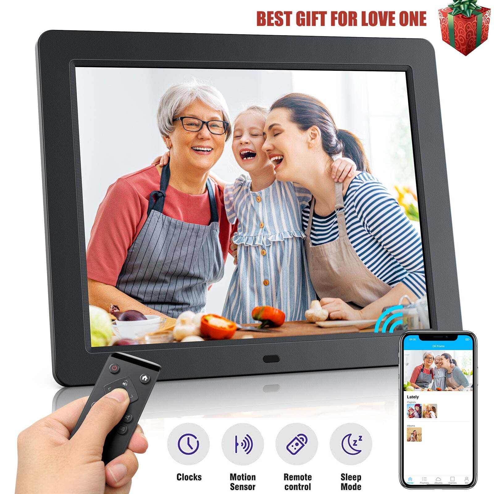 15 Inch WiFi Smart Digital Picture/photo/Video Frame Touch s