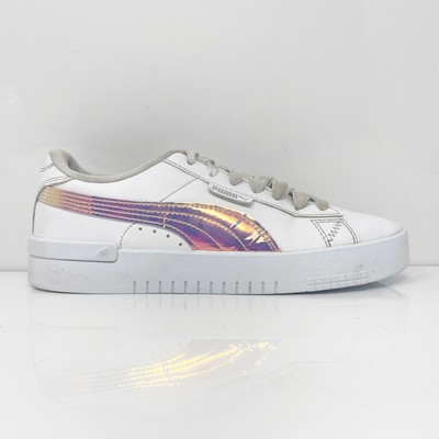 

Puma Boys Jada Holo 383759-01 Белые повседневные туфли Кроссовки Размер 5C, Белый, Jada Holo