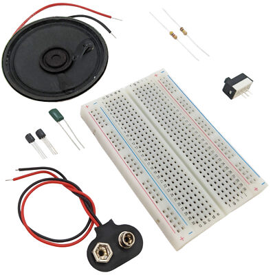 Lie Detector Electrical Engineering Kit with Circuit Diagram (No Soldering)