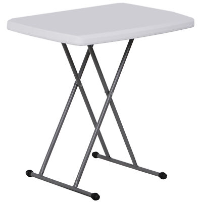Multi-Functional 30-Inch Folding Table Portable Adjustable Height for TV Tray 