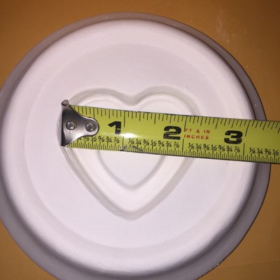 New  Glass Fusing, Glass Frit  Large HEART with inset shaped Jewelry mold