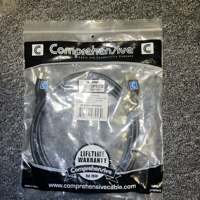 New Comprehensive MicroFlex 6ft Pro AV/IT 18Gb 4K High Speed HDMI Cable ProGrip