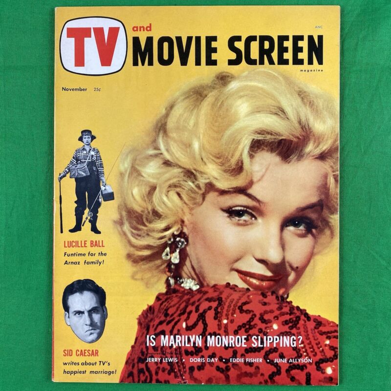 TV and Movie Screen #1 MARILYN MONROE Gentlemen Prefer Blondes MAGAZINE Nov 1953